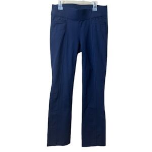 Athleta Navy Blue Yoga Straight Leg Pant Size S